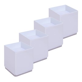 RCHYFEED Furniture Risers 2 inches Metal, 4 Pack Bed Riser Heavy Duty Carbon Steel Adds 2 inch Height to Furniture Leg Saving Space, Sofa Chair Table Risers with Edge Guard Lifts, Supports 10000 lbs