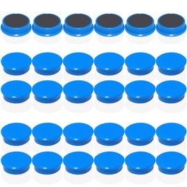 DUJEQM Pack of 30 Magnets for Magnetic Board Magnets Strong Fridge Magnets Fridge Magnets Mini Magnets Small Magnets Whiteboard Magnets Colourful Magnet Round Board Magnets for Magnetic Wall Pin Board