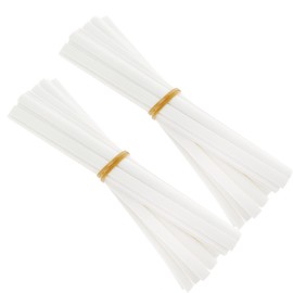 JOUNJIP PolyPlaz Plastic Welding Rods for TPO TEO & PP Bumper Kayak Repairs, Flat Ribbon (40pack, PolyPlaz-White)