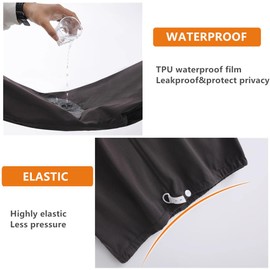 WEEOATAR Waterproof Patient Care Trousers,Reusable Incontinence Pants,Leak-Proof and Washable Urinary Incontinence Pants for Bedridden,Elderly,Mobility Impaired,Women on Periods(Short,Blue,XXL)