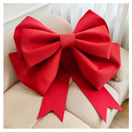 Extra Large Bow Decorative Bow DIY Giant Bow Decorative Bow Giant Large Red Bow Car Bow Gift Bow for Wedding Party Car Valentine's Day Christmas Gift Decoration Red 50 cm