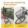 Luoyuanjia Bicycle Basket Support Bracket for Bicycle, 2 Pcs Frame