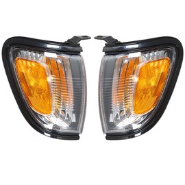 WFLNHB Front Driver and Passenger Side Parking/Side Marker Lights Replacement for Toyota Tacoma 2001-2004 Side Marker Corner Lights w/Black Trim TO2520163 8162004090C0