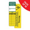 Equipment Inspection Tagging Insert Pack of 50 Ideal for Use