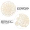 sourcing map 17x11 Inch Handmade Crochet Doilies, Polyester Cotton Table