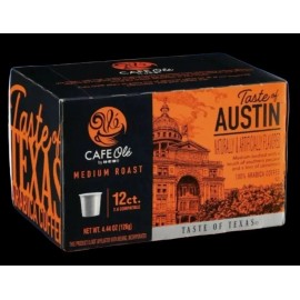 Cafe Ole Taste of Austin single serve K Cups Coffee 12count box *FRESH*