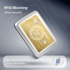 Aluminium Card Holder with Metal Lock, RFID Protection Against Fraud