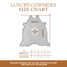 Sunshine Cowhides 100% Palomino Beige Cowhide Rug - Modern Style Animal Skin Rug & Floor Carpet - Home Decor Area Rug for Living Room, Bedroom, Office & Kitchen - Unique Cow Print - Large (6x6-7ft)