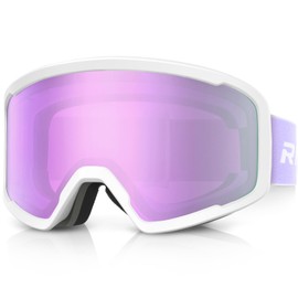 RIOROO Ski/Snowboard Goggles for Men Women, OTG Snow Goggles Anti Fog 100% UV Protection Snowboarding Goggles