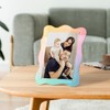 NiHome Acrylic Magnetic Picture Frame for 5x7 Photos, Wavy Edge