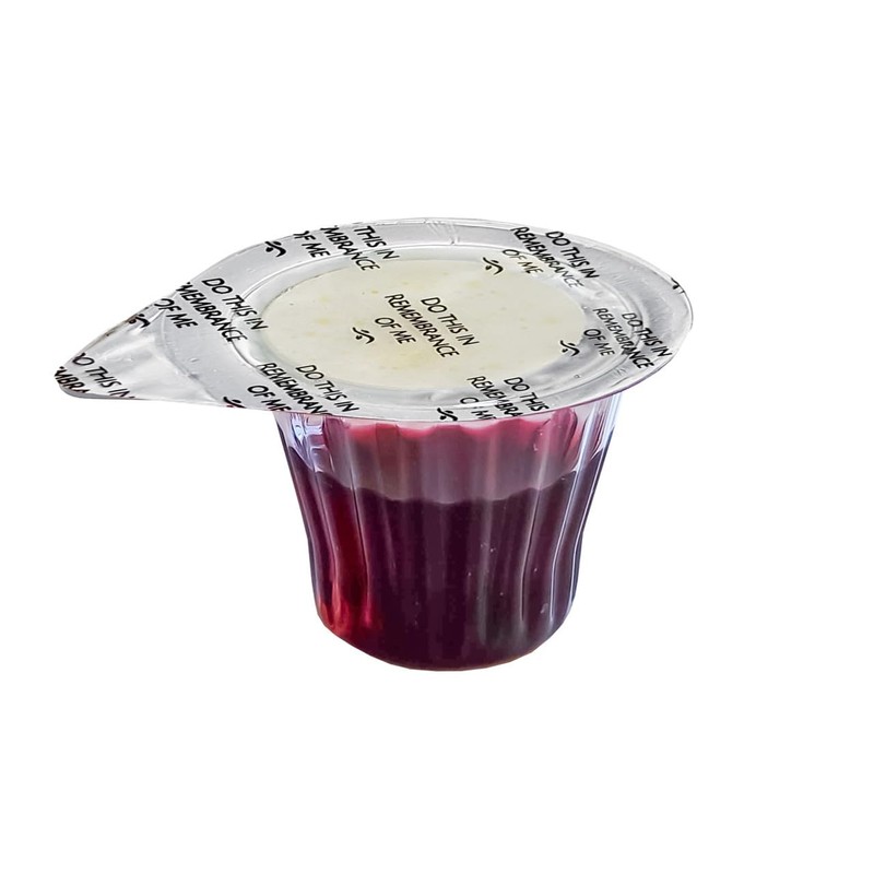 Truevine Economy Communion Cups and Wafer Set - Prefilled Cups