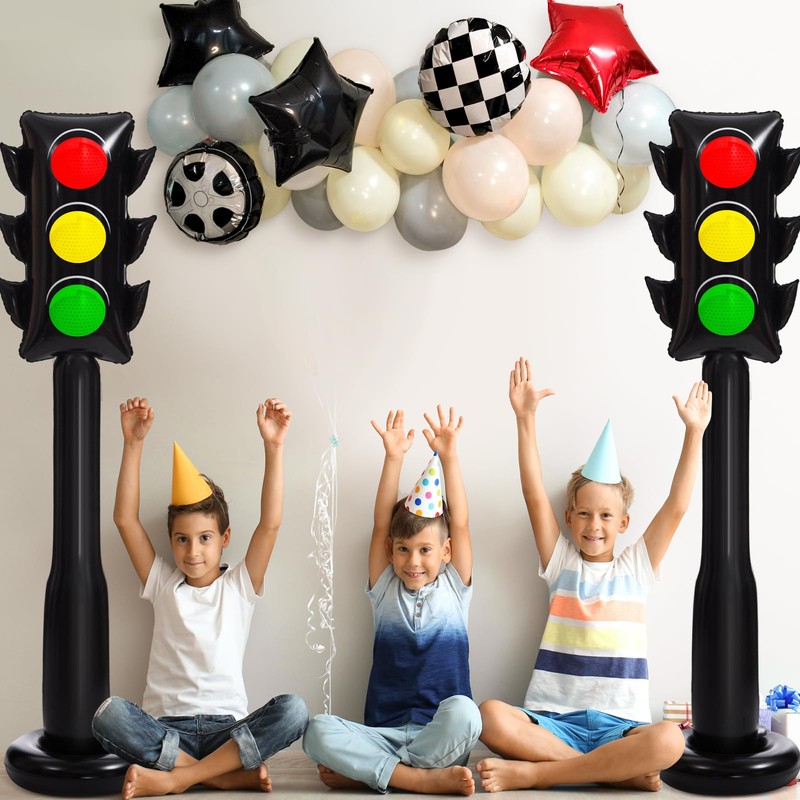 JellyArch 2 Pack 59 Inch Jumbo Inflatable PVC Traffic Light