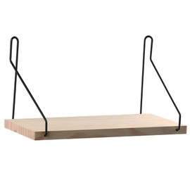 YOYAI Wall Shelf, Wall Shelf, Decorative Shelf, Wooden, DIY, Stylish, Wall Storage, No Drilling Required, Easy Installation (Natural, 11.8 inches (30 cm)