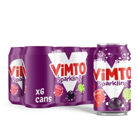 Vimto Fizzy Mixed Fruit Juice Drink, 6 x 330ml