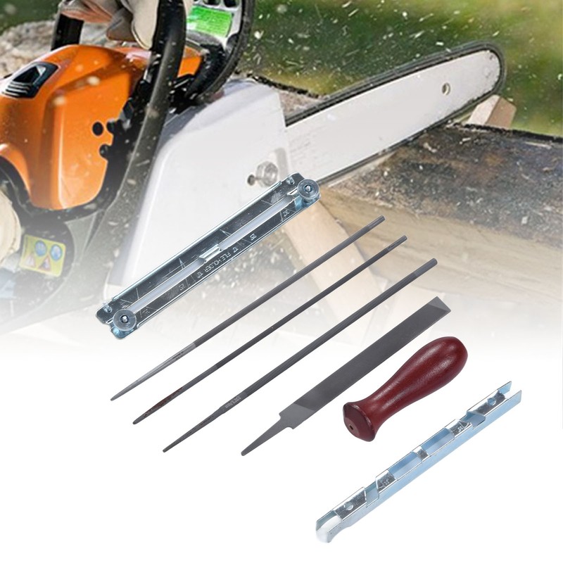 8Pcs Chainsaw Sharpener File Chain Saw Teeth Sharpening Tool Set
