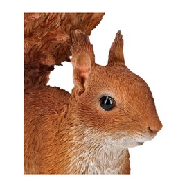 Squirrel Garden Ornament - Lifelike HotAnt Figurine, 22 cm, Weatherproof & Hand Painted