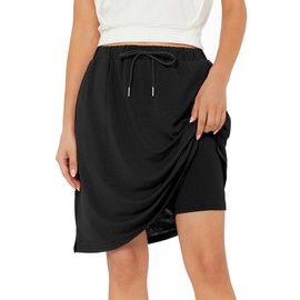 Plus Size Skirt for Women Skorts Skirts for Women Tennis Skirt with Pockets Golf Athletic Skirt Shorts Black 3X-Large