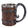Viking Beer Mug with Handle 304 Stainless Steel Double Wall