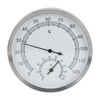 2 In-1 Stainless Steel Steam Room Sauna Room Thermometer Hygrometer