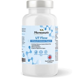 UT Flow Urinary 60 Capsules - Bladder Biofilm Support- D-Mannose, Digestive Enzymes and Selected Botanicals for Systemic Urinary, Bladder Wall and Immune Support