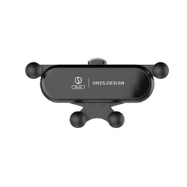 ONES Gravity Mechanical Car Mount · Air Vent Type · Mini Size [Auto Lock] Hand Operation [Easy Installation] [Stable] [Angle Adjust] [Silicone Protect] Mobile Phone Holder for All Cars ＆ Phones