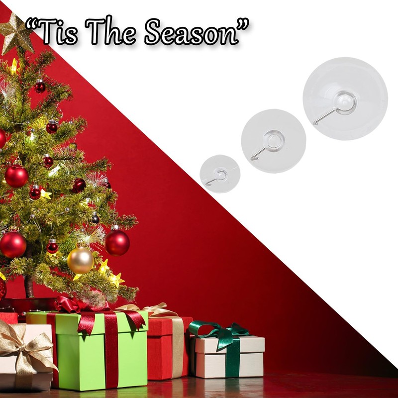 VFM e-Store - Christmas Suction hooks Xmas Accessory X 8