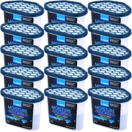 ZARPAX Moisture Absorber Activated Charcoal 10.5 oz/300g | Removes Moisture, Damp, Humidity & Odors | Odor Absorber | Moisture Trap for Bathroom, Closet, Kitchen & Small Spaces | Set of 15