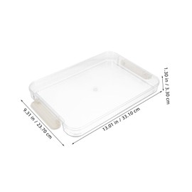 Gadpiparty Portable A4 File Box Document Organizer Box Plastic Card Holder Certificate Organizer Storage Case