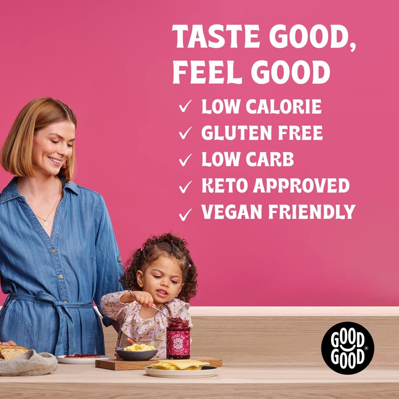 GOOD GOOD Sweet Cherry Jam - Keto Friendly - Low