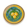 Umbria Hand Painted Limone Ceramic Pasta Bowl from Italy