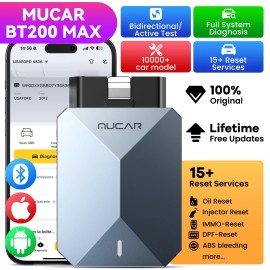 MUCAR BT200MAX Car OBD2 Scanner All System Diagnostic Tool 15 Reset Bluetooth US