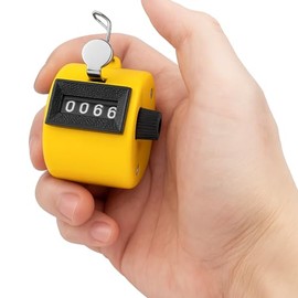 Counter Number of Balls Baseball People Traffic Surveys Counting Machine Small Waterproof Lightweight Portable Convenient Number Counter Numbers Analog Digital Counter Counter (Yellow, Analog, Ruined