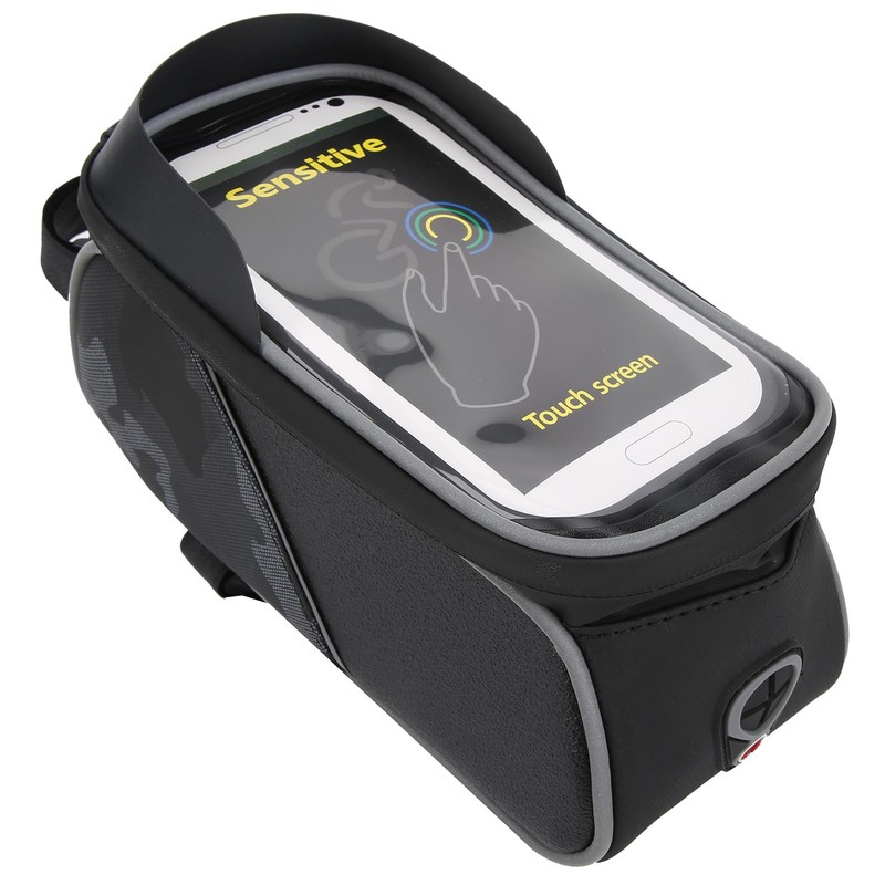 Bike Front Frame Bag Waterproof TPU Sensitive Touch Screen Top