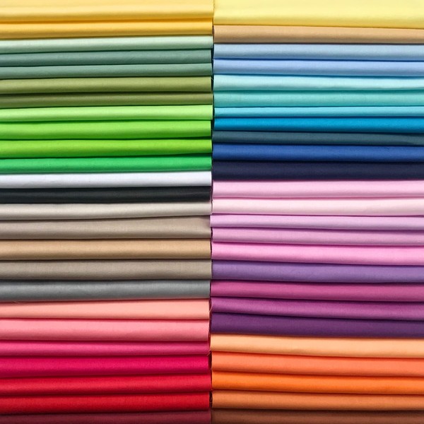 Qililandiy Pack of 50 Cotton Fabric 100% Cotton Sewing Fabrics