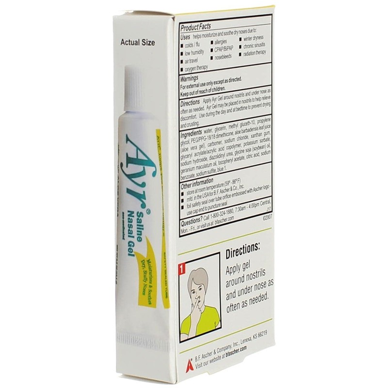 Ayr Saline Nasal Gel with Aloe - 0.5 oz, Pack