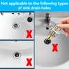 Universal Sink Plug Pop Up Cadrim for Bathtub 28-51mm Drain
