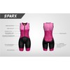 Sparx Women's Triathlon Suit One Piece Sleeveless Full Zipper Tri