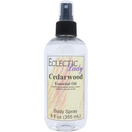 Cedarwood Essential Oil Body Spray, 8 ounces