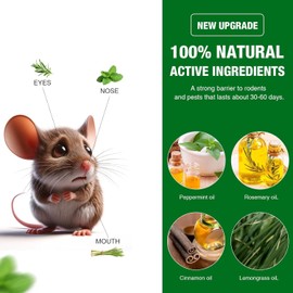 30PCS Rodent Deterrent Pouches, Plant-Based Formula, Ideal for Home and Garden