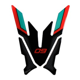 BIKE-label Tank Pad 3D Paint Protection Compatible with Yamaha MT-09 Cyan Storm X508100VA