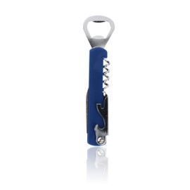 Waiter Corkscrew and Beer Bottle Opener Multifunction Tool (Navy)
