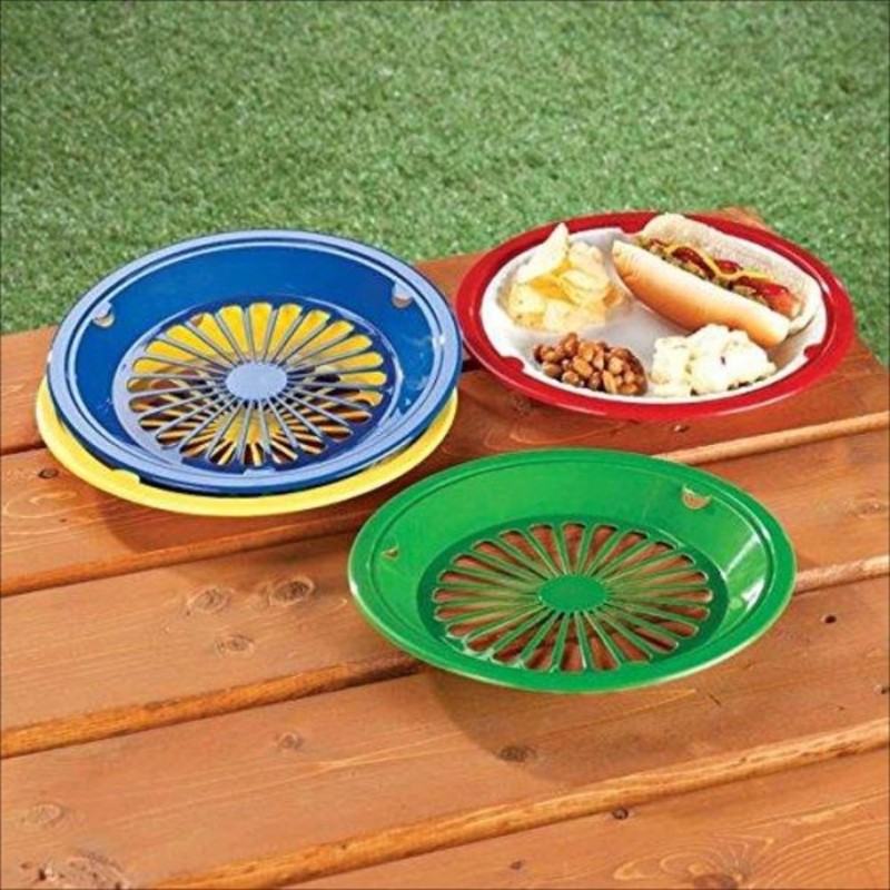 Cooking Concepts Sturdy Vented Paper Plate Holder - 4 Pack