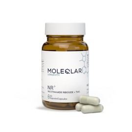MoleQlar NR+ 30 Kapseln - 300mg NIAGEN® Nicotinamid Ribosid (NR) + 200mg Betain (TMG) pro Kapsel - Nahrungsergänzungsmittel mit 30 Tagen Vorrat - 1 Kapsel pro Tag