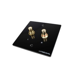 Lyndahl Speaker Panel Multimedia Panel for Speakers Suitable for Flush-Mounted Box/Wall Mounting Box Wall Connection Panels Surround System Black RCA