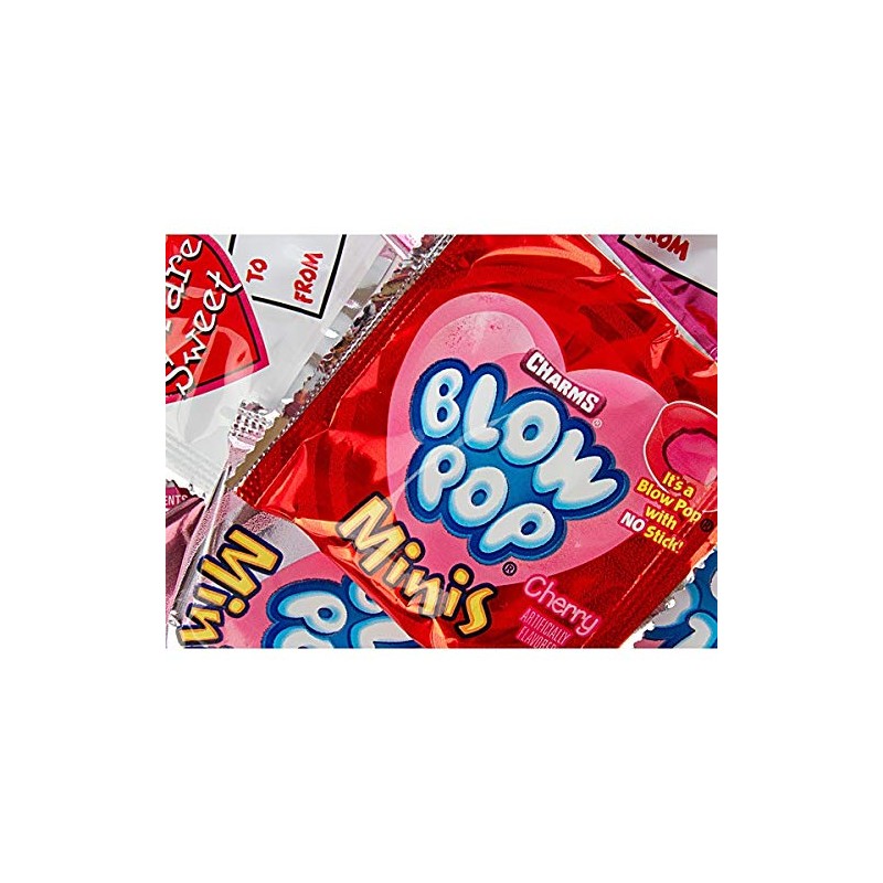Charms Valentine Blow Pop Minis Snack Size Packs: 30-Piece Bag
