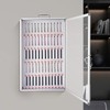 CeRaBuRET Aluminum Alloy Silver Storage Cabinet for Cell Phones, Wall-Mounted