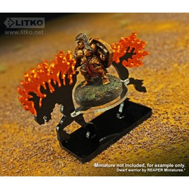 LITKO Character Mount | Nightmare Steed | Hell Horse | Demon | Fiendish Equines | Role-Playing Games |Compatible with Dungeons & Dragons and Pathfinder Games | (25mm Base)