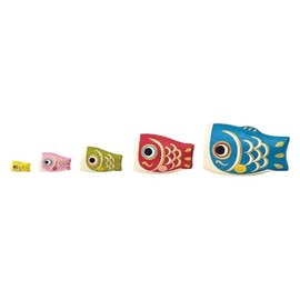 Tokyodo JB063561-zzz Carp Streamer with 5 Streamers (W x D x H): 4.9 x 3.1 x 3.1 inches (12.5 x 8 x 8 cm), 1 Set (Assorted 5 Pieces)