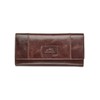 Mancini Casablanca Full Grain Leather RFID Secure Trifold Wallet, Brown