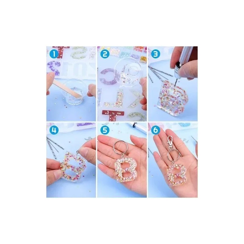 Kit De 236 Piezas Letras De Silicona De Molde De